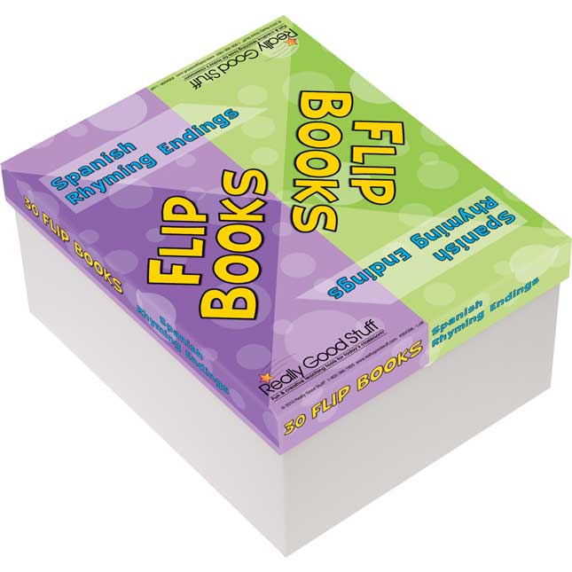 Spanish Rhyming Endings Flip Books - 30 books