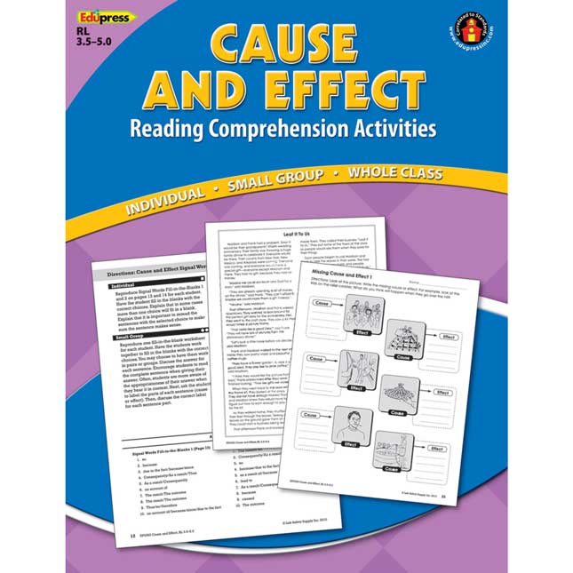 Cause And Effect  Comprehension Activities Book - Level: 3.5-5.0