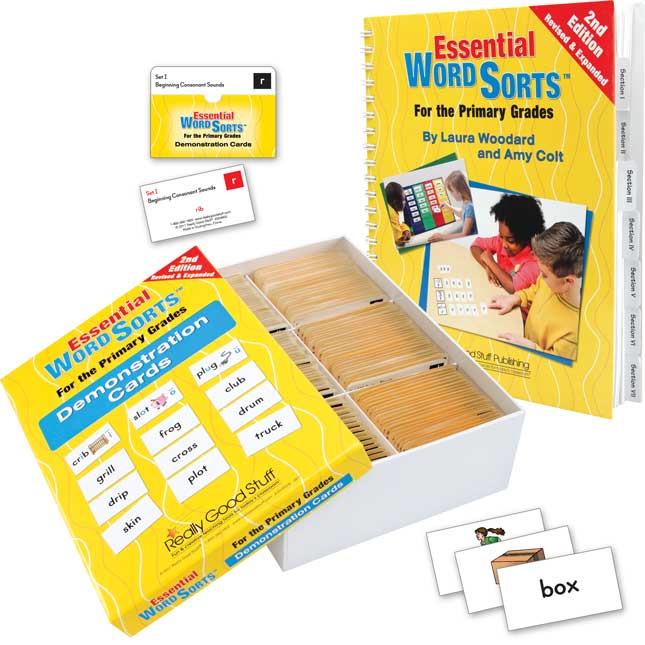 Essential Word Sorts™- Primary Grades, 2nd Edition Book and Cards