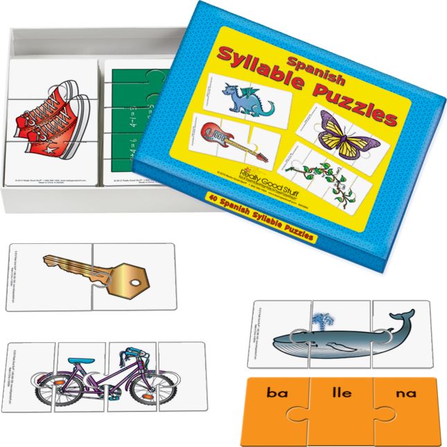 Spanish Syllable Puzzles - 1 set