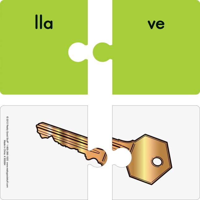 Spanish Syllable Puzzles - 1 set