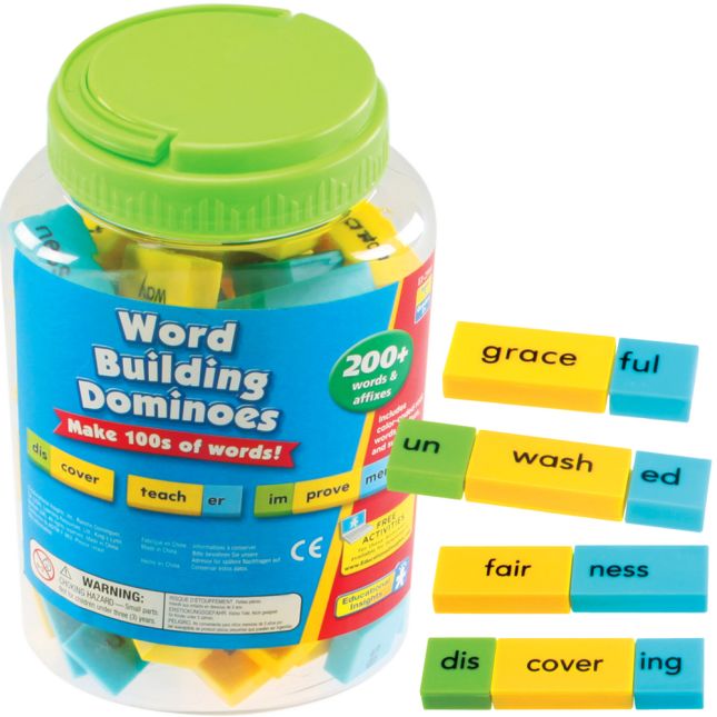 Word Building Dominoes - 200+ dominoes