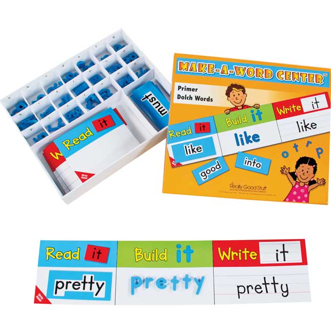 Make-A-Word Center™: Dolch Primer Words - 1 center