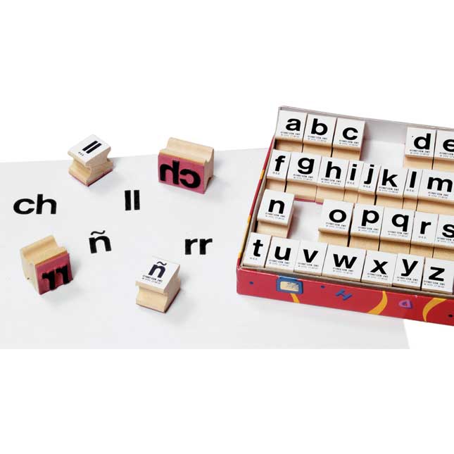 Spanish Alphabet Stamps - Lowercase