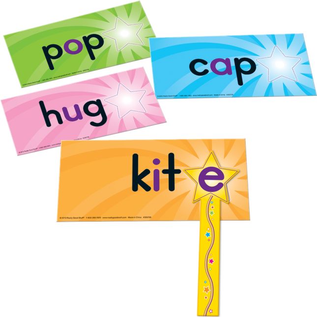 Phonics- Magic E / Long Vowel Silent E activities with Magic e Wands