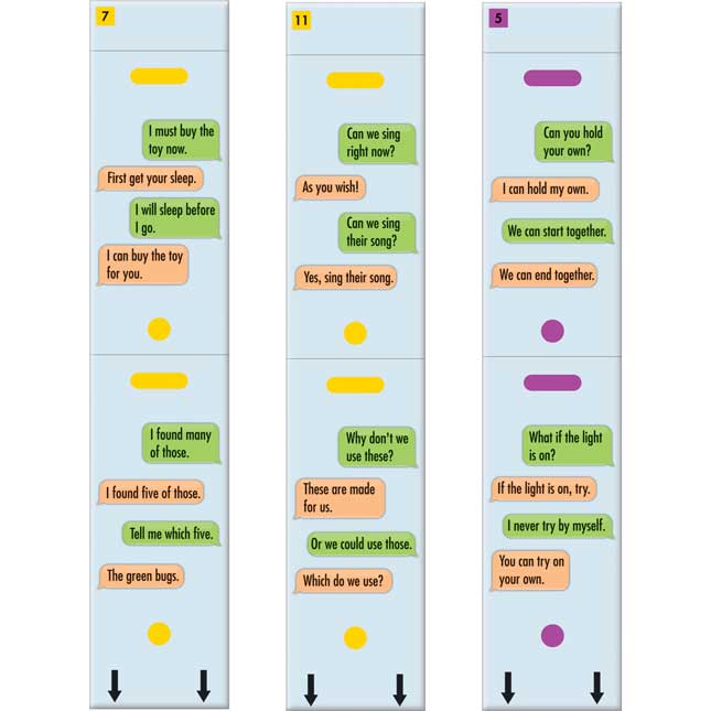 Cell Phone Sliders™: Dolch Conversations Cards, Level 2