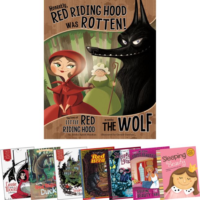 Fairy Tales In Multiple Formats: Red Riding Hood And Sleeping Beauty 8-Book Set