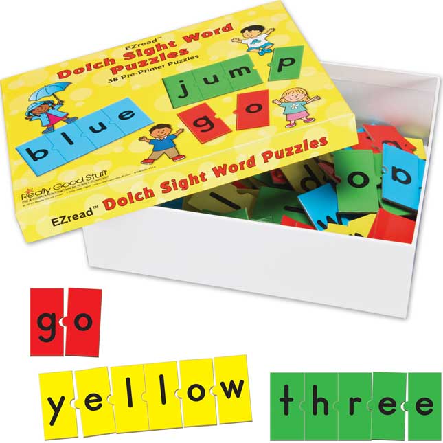 EZread™ Dolch Sight Word Puzzles: Pre-Primer