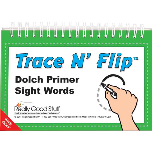 Trace N' Flip™: Dolch Primer Sight Words - 6 flip books