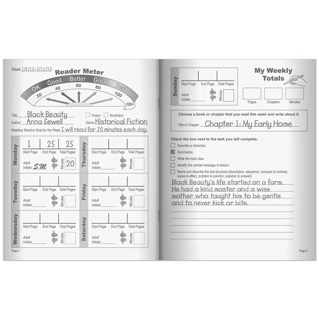 Intermediate Reader Meter Journals - 12 journals