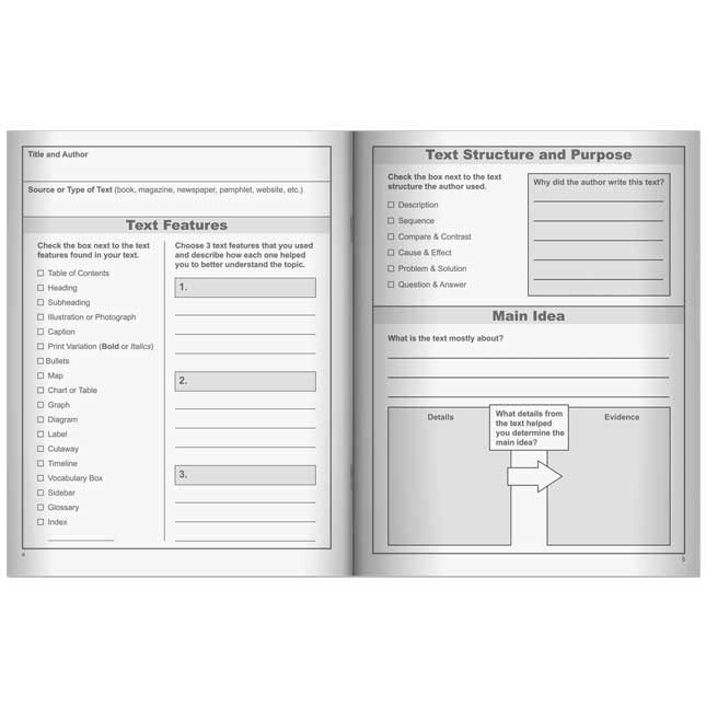 Informational Text Journals - 12 journals