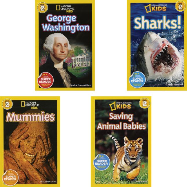 National Geographic Kids Readers Level 2 Set 2 - 10-Book Set