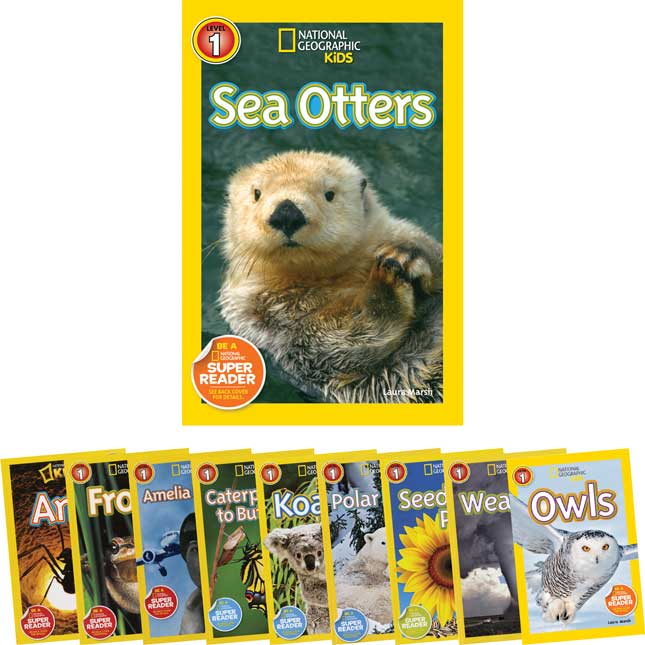 National Geographic Kids Readers Level 1 Set 1 - 10-Book Set