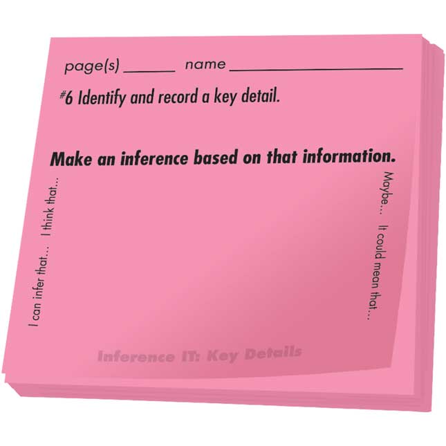 Common Core Study Stickies™: Informational Text Inferences