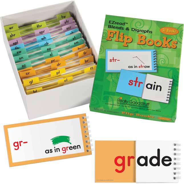 EZread™ Blends And Digraphs Flip Books