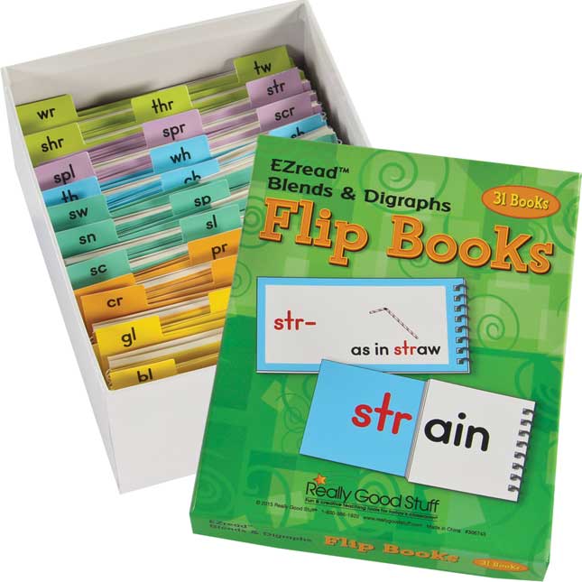 EZread™ Blends And Digraphs Flip Books