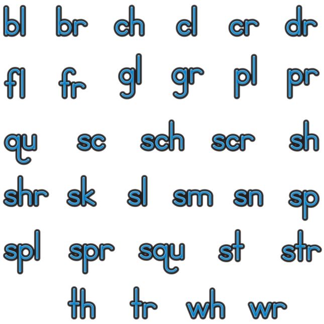 EZread Soft Touch™ Magnetic Beginning Blends And Digraphs