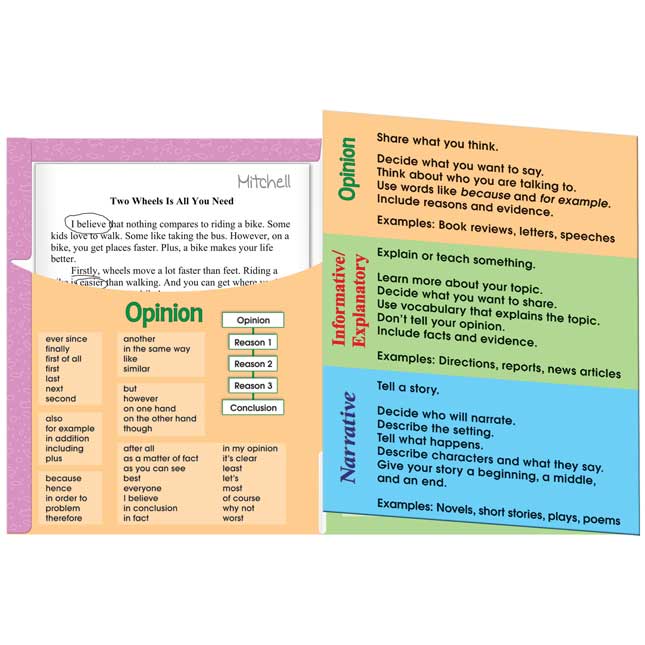 Primary Text Types Poster And Folder Kit - 4 posters, 12 folders