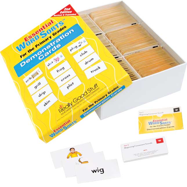 Essential Word Sorts™ Demonstration Cards For The Primary Grades, 2nd Edition, And Pocket Chart