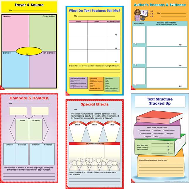 Standards-Based Comprehension Graphic Organizers Book, And Dry Erase Mats And CD