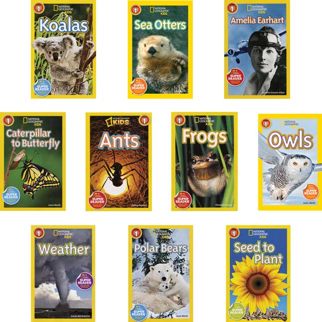 National Geographic Kids Readers 1, 2, and 3