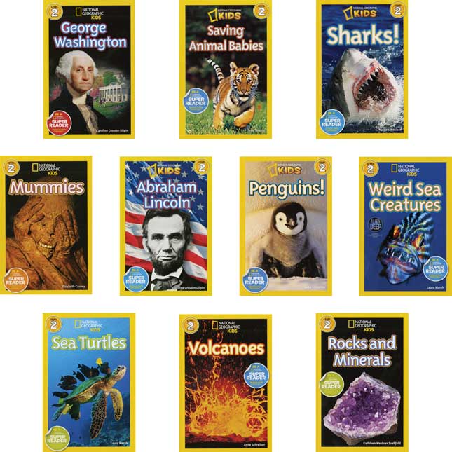 National Geographic Kids Readers 1, 2, and 3