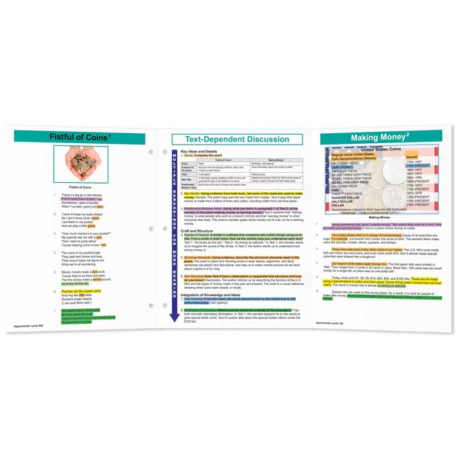 No Prep Paired Text Close Reading Guided Passages - Grade 3