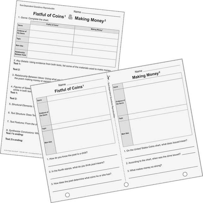 No Prep Paired Text Close Reading Guided Passages - Grade 3