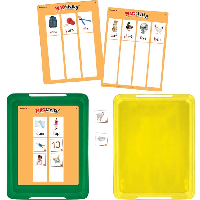 Really Good MAGtivity Tins™ Beginning Sounds Picture Sorting Kit - 60 tiles, 8 cards, 2 trays