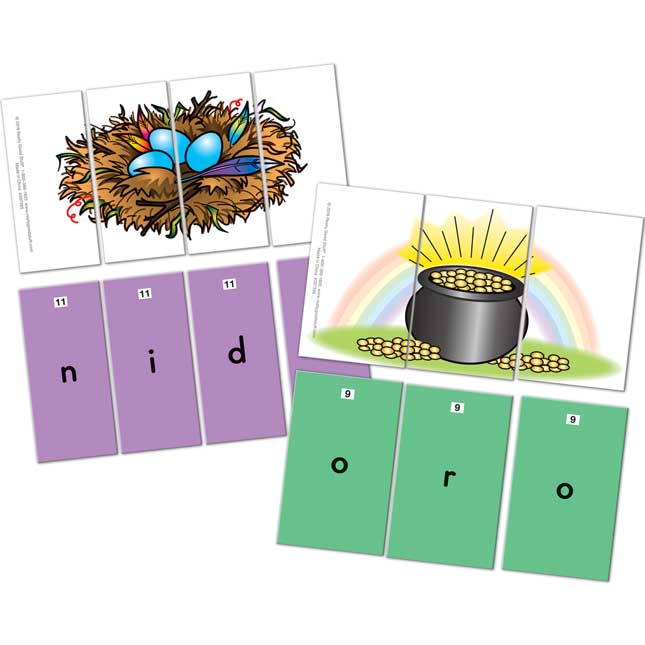 Spanish Phoneme Puzzles (Rompecabezas De Fonemas)