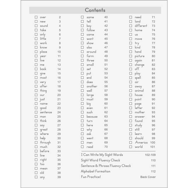 My Sight Word Journals: 2nd 100 Fry Words