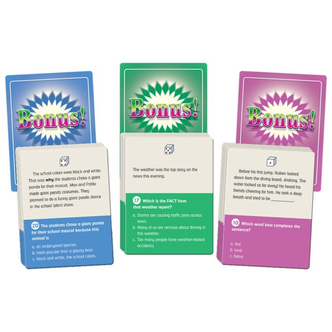 Really Good Stuff® Comprehension Game Trio: Cause And Effect, Fact Or Opinion and Context Clues - Grades 2-3 - 3 games