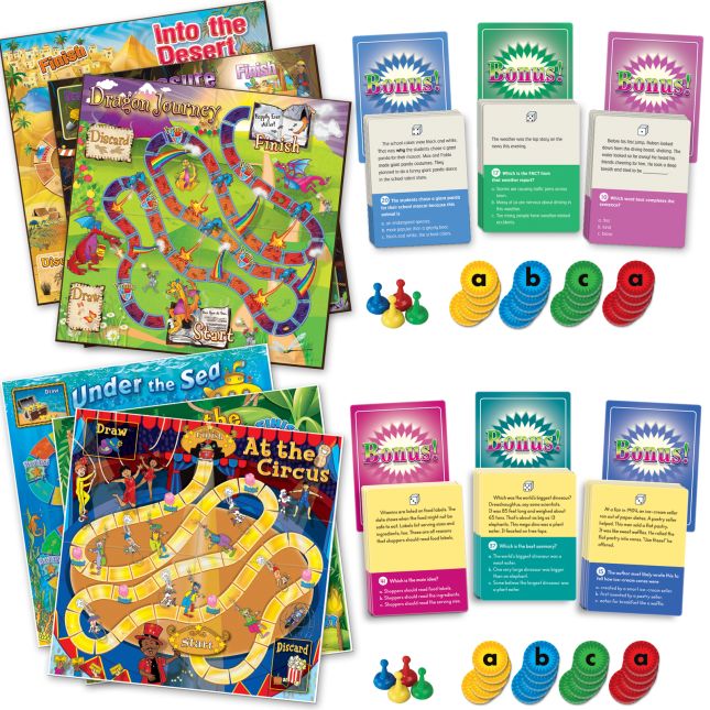 Comprehension Game Trios: Set Of 2 - Grades 2-3