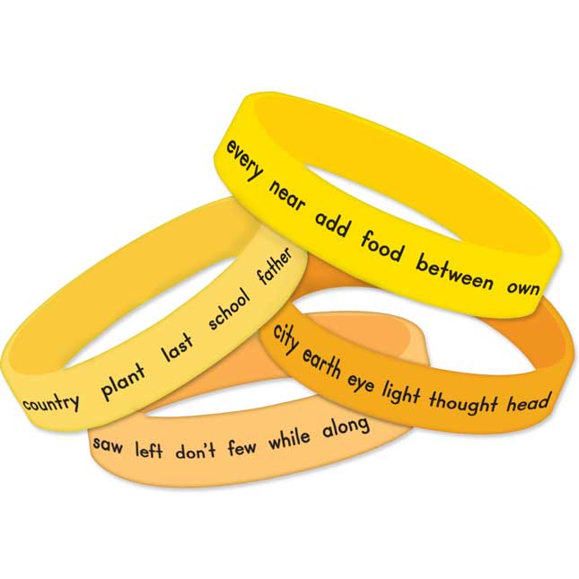 Sight Word Bracelets - 3rd 100 Fry Words