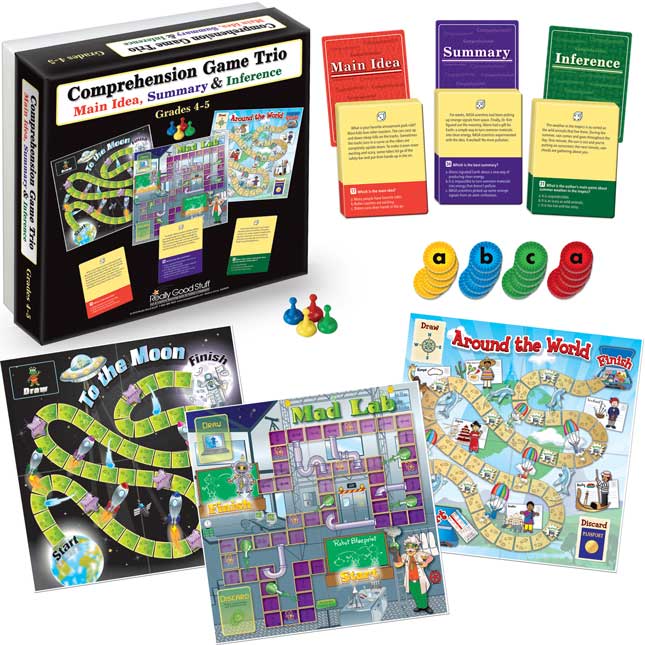 Comprehension Game Trio Set Of 2 :  Grades 4-5