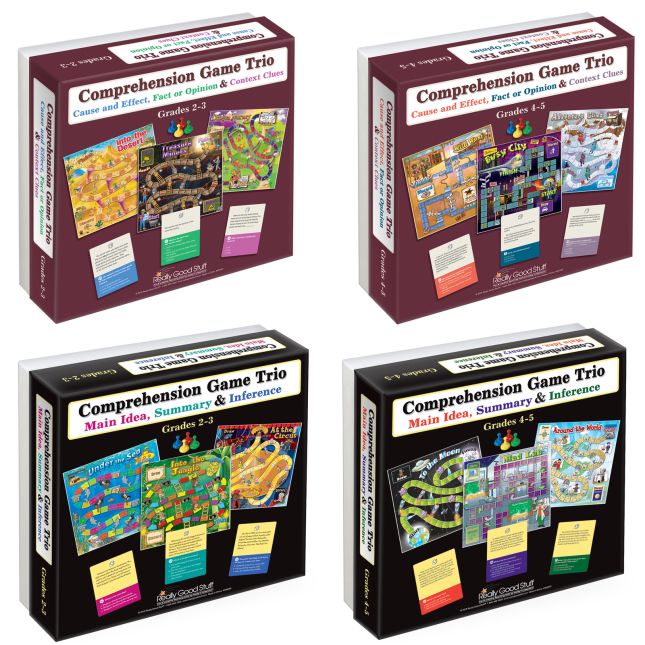 Comprehension Game Trios: Set Of 4 - Grades