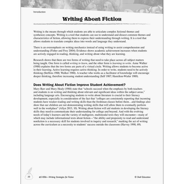 Writing Strategies For Fiction Book