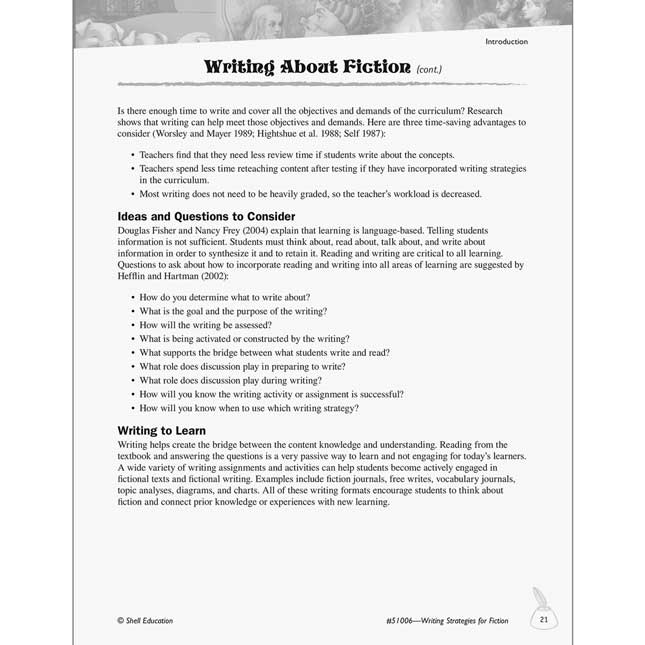 Writing Strategies For Fiction Book