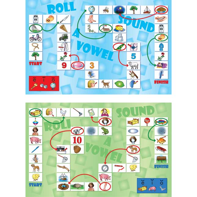 Roll A Vowel Sound Board Games