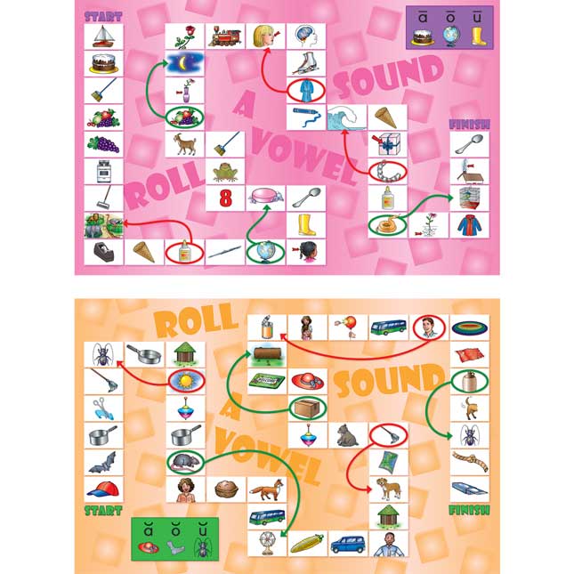 Roll A Vowel Sound Board Games