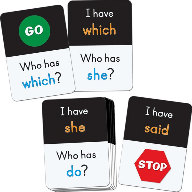 Really Good Stuff® I Have, Who Has? Small Group 1st 50 Fry Words - 60 cards