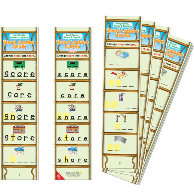 Really Good Stuff® Word Ladder Card Sets