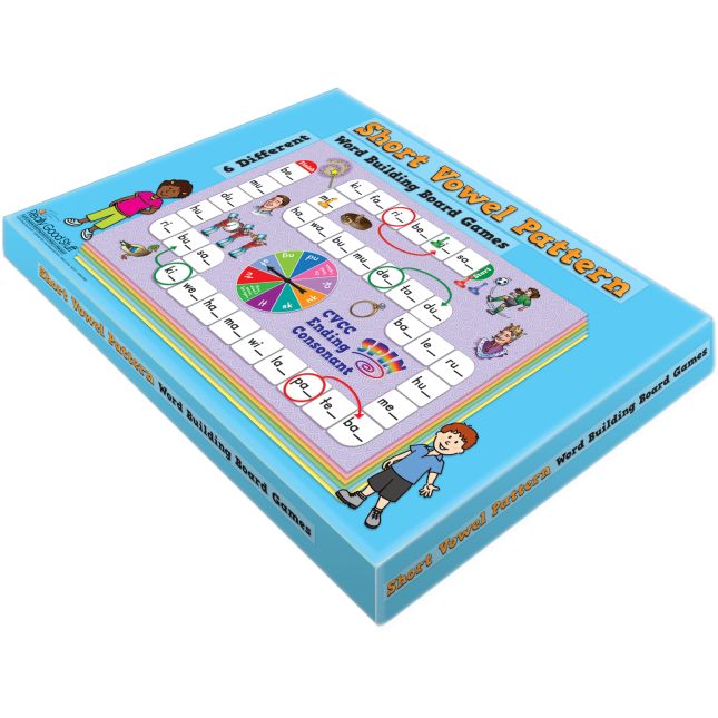 Short Vowel Pattern Word Building Board Games - 1 game