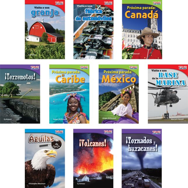 Time For Kids Informational Text 30 Books Grade 2 Spanish - 