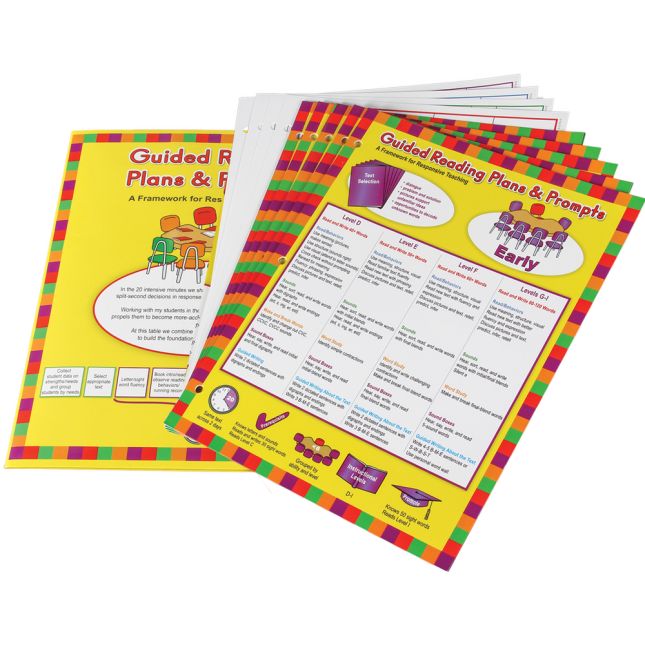 Guided Reading Plans and Prompts: A Framework For Responsive Teaching - 5 menus, 5 templates, 1 folder