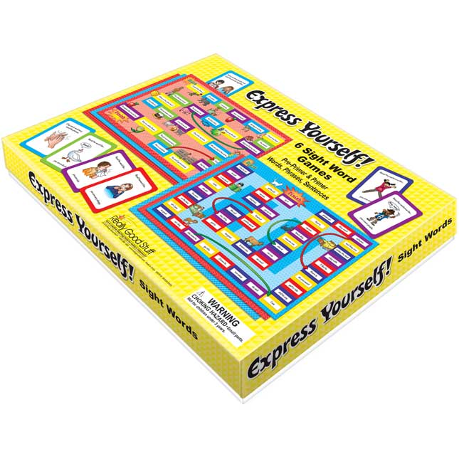 Express Yourself! Sight Word Fluency Game Boards: Pre-Primer And Primer