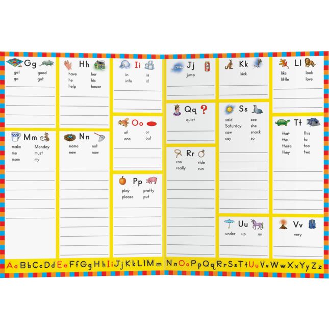 My Word Wall Folders: Kindergarten - 12 folders