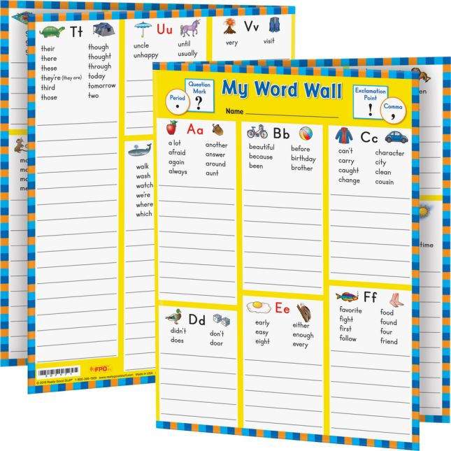 My Word Wall Folders: Grade 2 - 12 folders_0