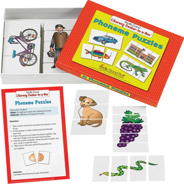 Literacy Center 4-Pack Grades K-1, Set 1