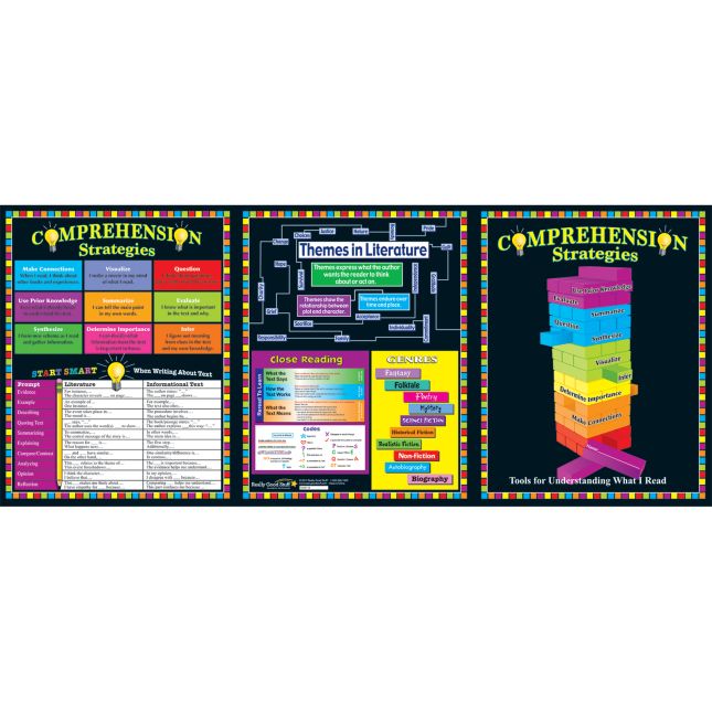 Comprehension Trifold 3-Pocket Folder- 12 Folders